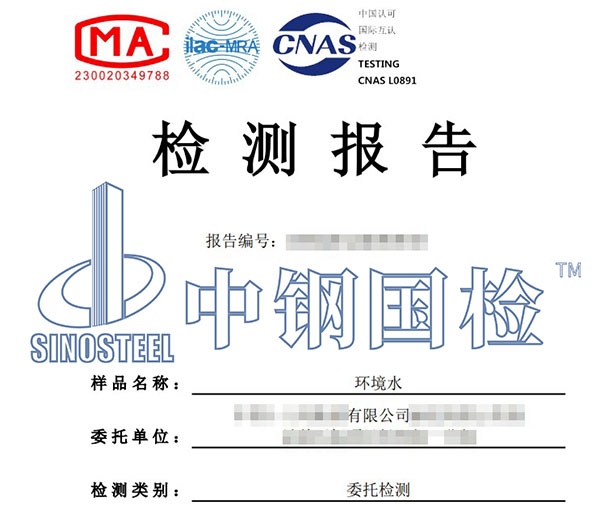 環(huán)境水檢測(cè)報(bào)告