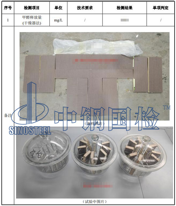 人造板甲醛釋放量檢測(cè)結(jié)果