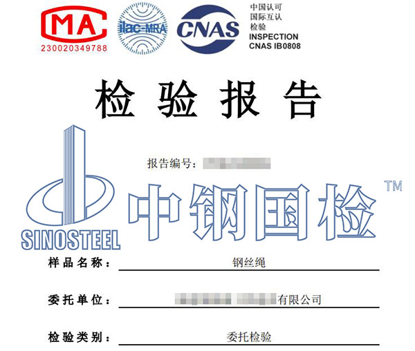 鋼絲繩質(zhì)量評價報告